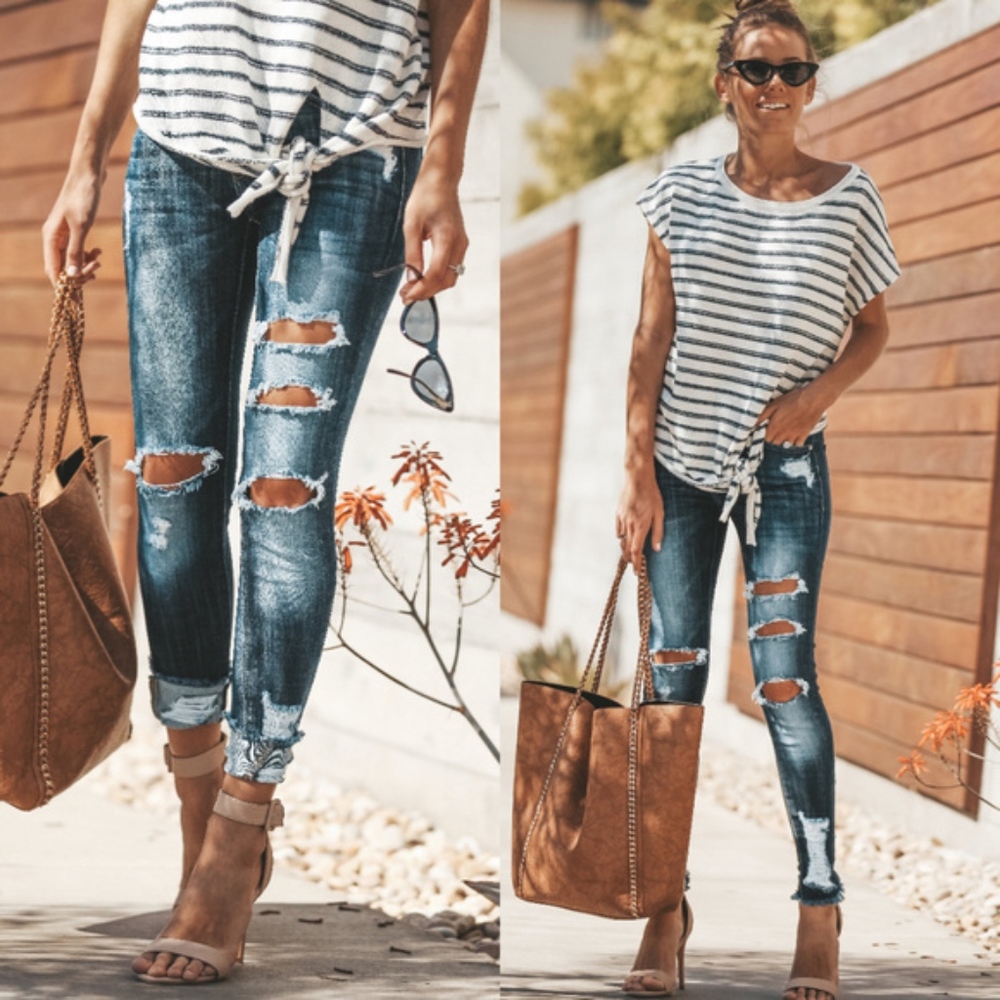🔥Hold for Jesslow - Distress Women Ankle Skinnies